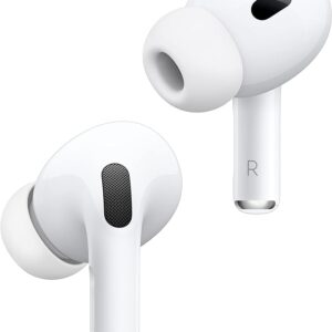 Apple AirPods Pro 2 Wireless Earbuds, Bluetooth Headphones, Active Noise Cancellation, Hearing Aid Feature, Transparency, Personalized Spatial Audio, High-Fidelity Sound, H2 Chip, USB-C Charging