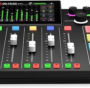 RØDE RØDECaster Pro II All-in-One Production Solution for Podcasting, Streaming, Music Production and Content Creation,Black