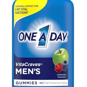 One A Day Men’s Multivitamin Gummies, Multivitamin for Men with Vitamin A, C, D, E, Calcium & More To Support Healthy Muscle Function, Gummies, 170 Count