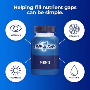 One A Day Men’s Multivitamin Gummies, Multivitamin for Men with Vitamin A, C, D, E, Calcium & More To Support Healthy Muscle Function, Gummies, 170 Count