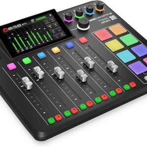 RØDE RØDECaster Pro II All-in-One Production Solution for Podcasting, Streaming, Music Production and Content Creation,Black